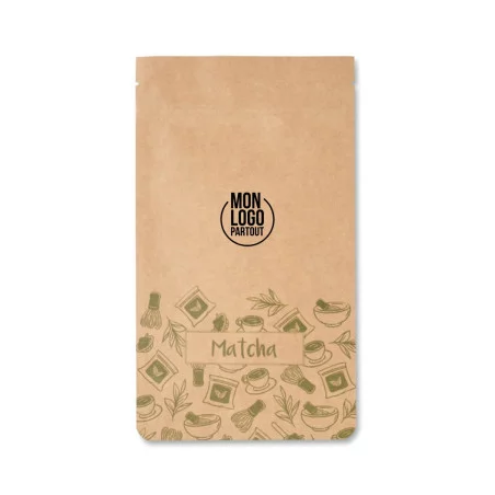 Sachet de thé vert matcha personnalisé 