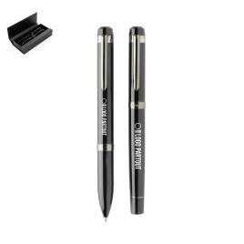 Coffret de stylos en acier...