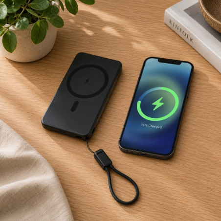 Batterie externe magnétique 5 000 mAh SMART 