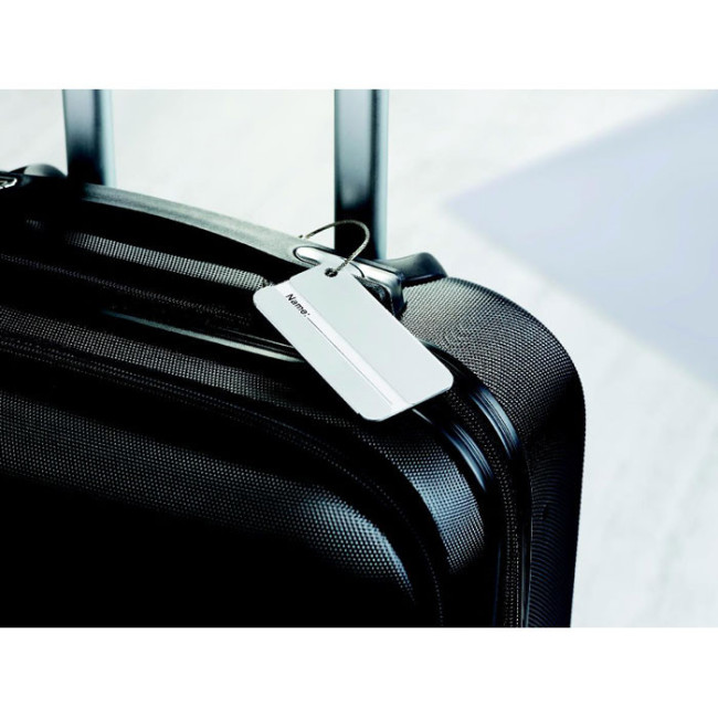 Etiquette de Bagage Personnalisée Aluminium 