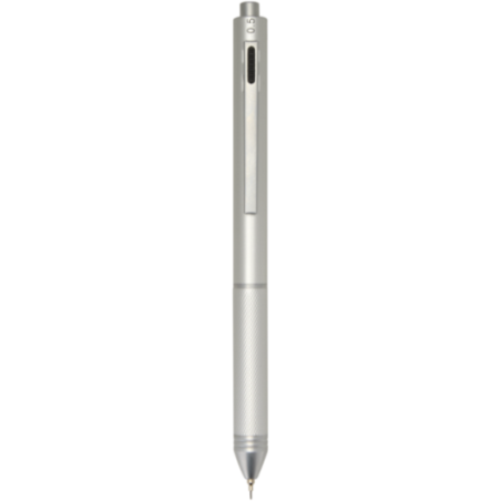 Stylo à bille 4-en-1 en acier inoxydable recyclé Tine 