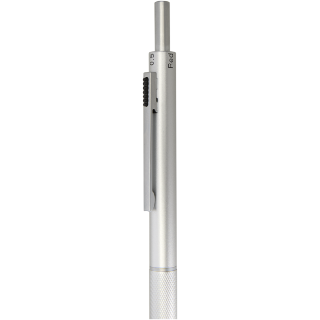 Stylo à bille 4-en-1 en acier inoxydable recyclé Tine 