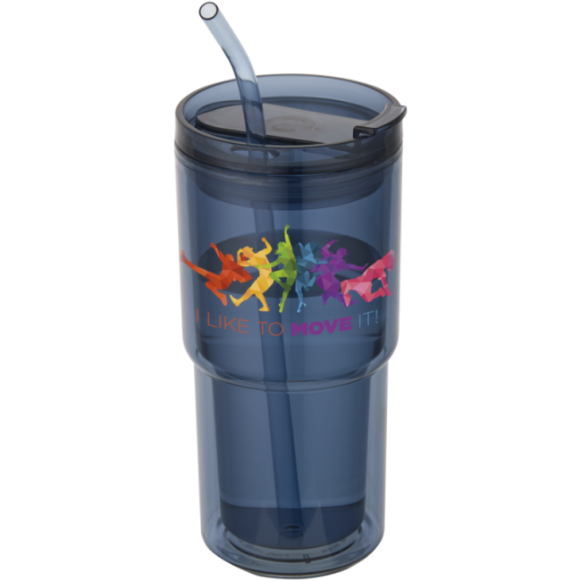 Gobelet avec paille personnalisé Archer 480 ml 