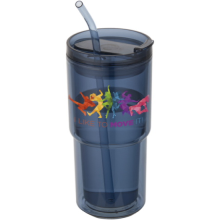 Gobelet avec paille personnalisé Archer 480 ml 