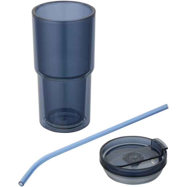 Gobelet avec paille personnalisé Archer 480 ml 