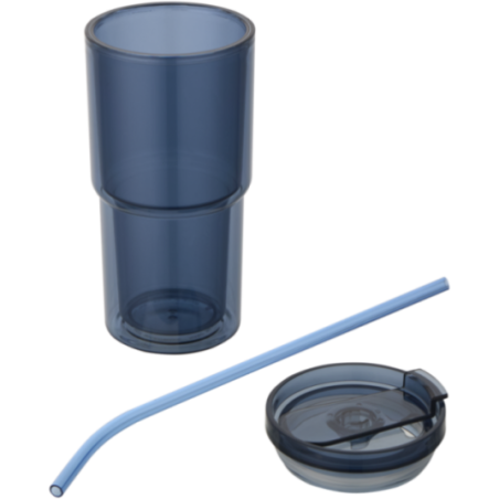 Gobelet avec paille personnalisé Archer 480 ml 