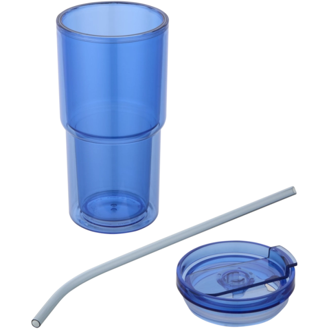Gobelet avec paille personnalisé Archer 480 ml 