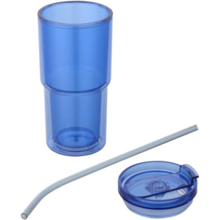 Gobelet avec paille personnalisé Archer 480 ml 