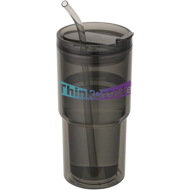 Gobelet avec paille personnalisé Archer 480 ml 