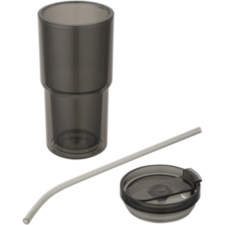 Gobelet avec paille personnalisé Archer 480 ml 
