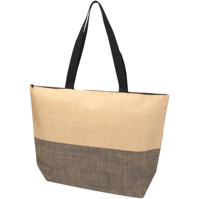 Sac cabas personnalisé en papier paille Rhythm 