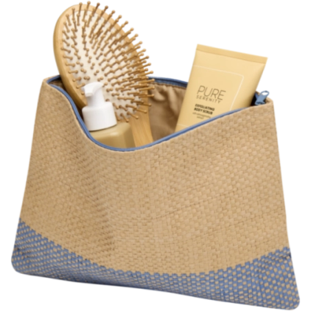 Trousse de toilette en papier paille Rhythm 