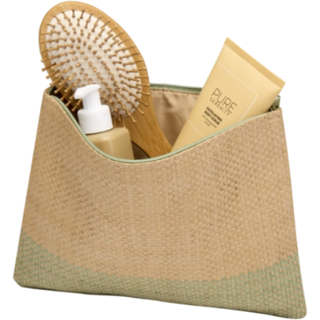 Trousse de toilette en papier paille Rhythm 
