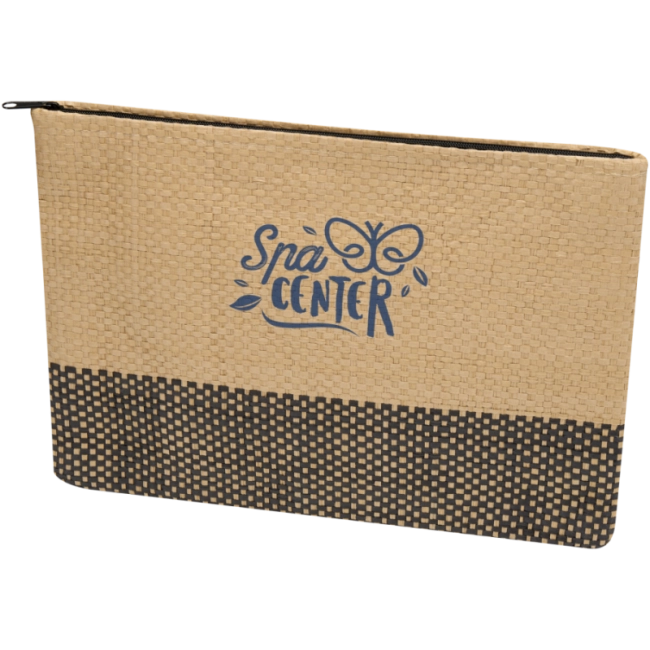 Trousse de toilette en papier paille Rhythm 