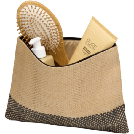 Trousse de toilette en papier paille Rhythm 
