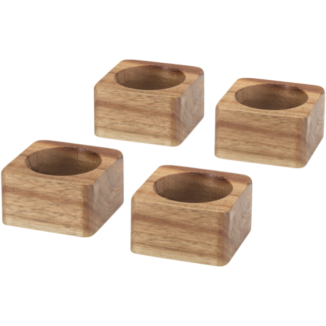 Ronds de serviette en bois d'acacia Napora 