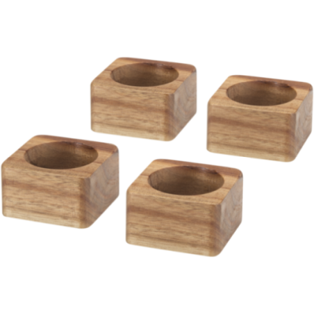 Ronds de serviette en bois d'acacia Napora 
