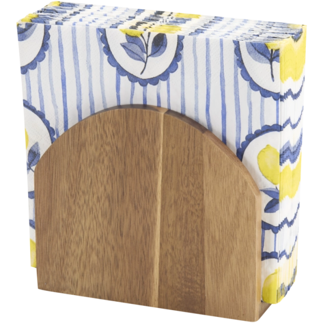 Porte-serviettes de table en bois d'acacia 