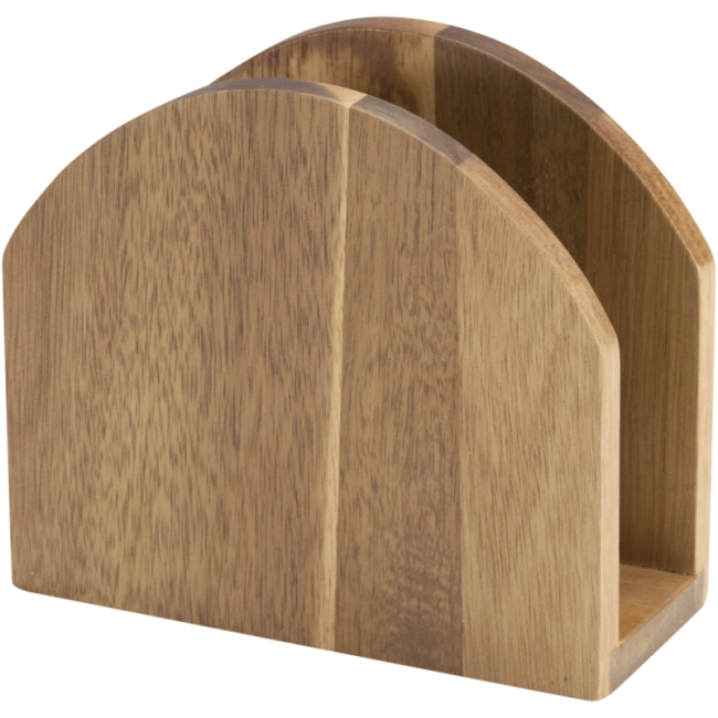 Porte-serviettes de table en bois d'acacia 