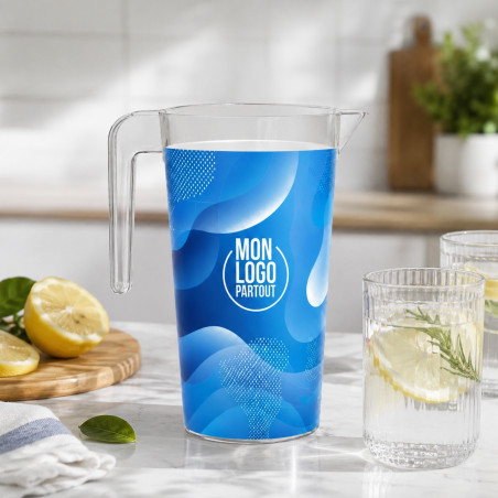 Pichet personnalisé en polypropylène 1,5 L 