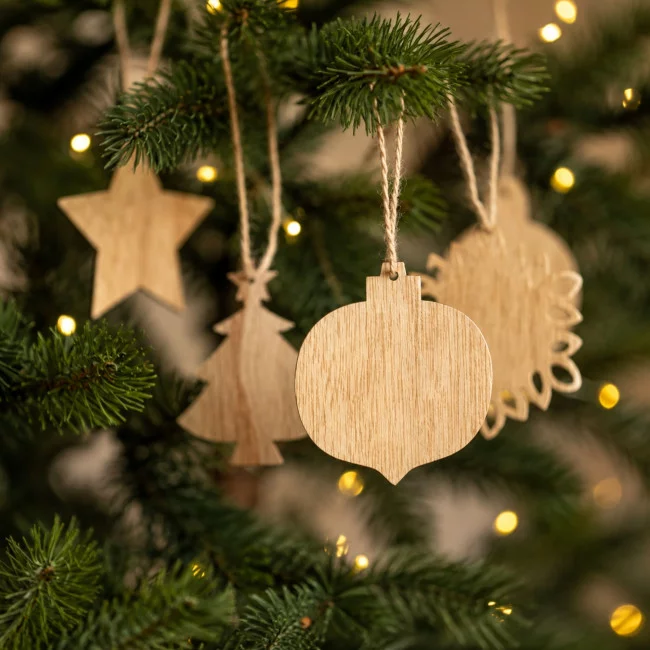 Ensemble de 6 décorations de sapin Chriset 