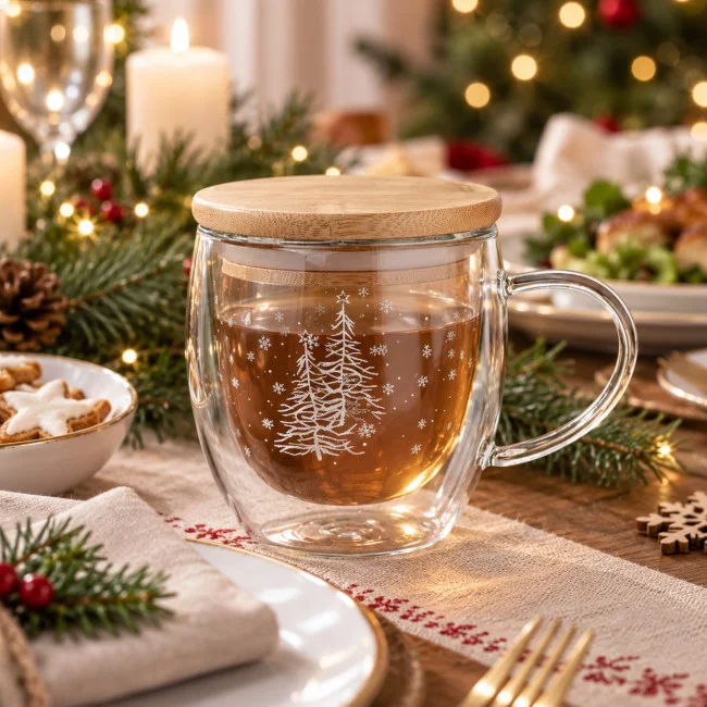 Mug publicitaire double paroi Sian 220 ml 