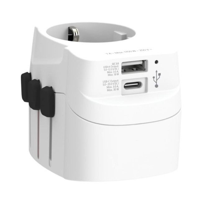 Adaptateur universel SKROSS® PRO Light USB AC30PD 