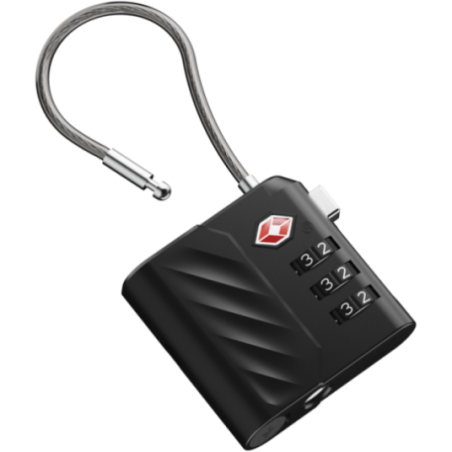 Cadenas à combinaison avec traceur Xtorm Lock Tag TSA 