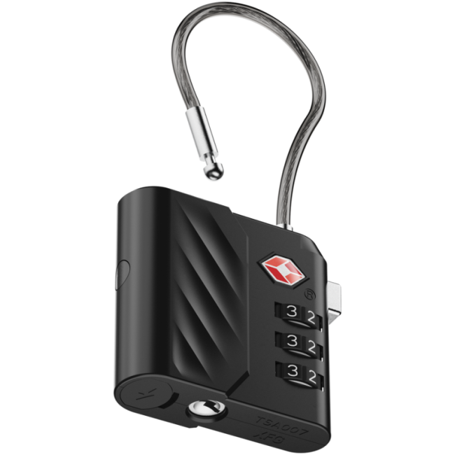 Cadenas à combinaison avec traceur Xtorm Lock Tag TSA 
