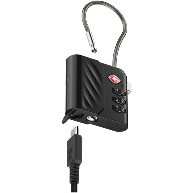 Cadenas à combinaison avec traceur Xtorm Lock Tag TSA 