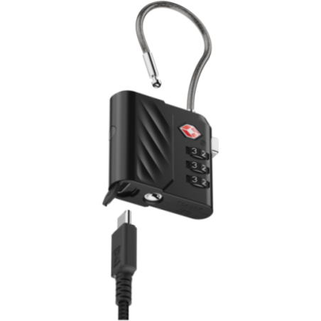 Cadenas à combinaison avec traceur Xtorm Lock Tag TSA 