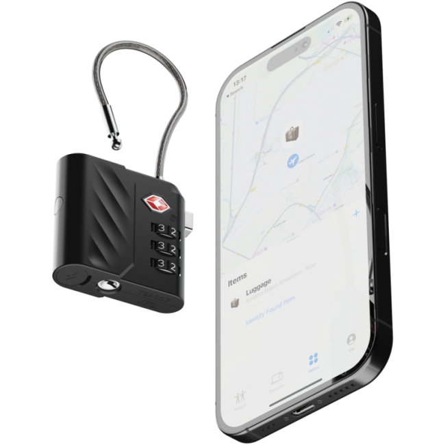 Cadenas à combinaison avec traceur Xtorm Lock Tag TSA 
