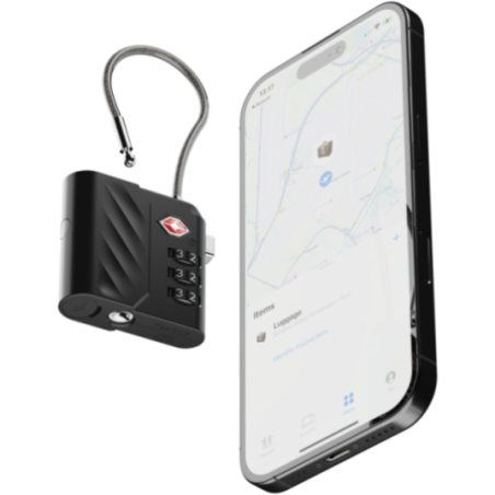 Cadenas à combinaison avec traceur Xtorm Lock Tag TSA 