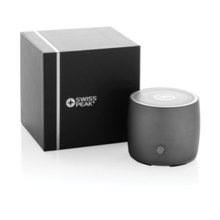 Enceinte personnalisable 3W aluminium recyclé RCS Swiss peak 