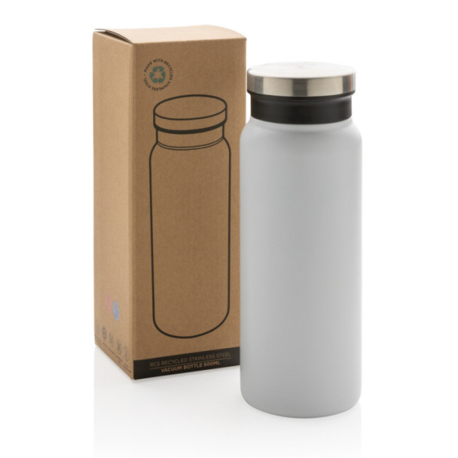 Bouteille isotherme personnalisable inox recyclé RCS 600ml 