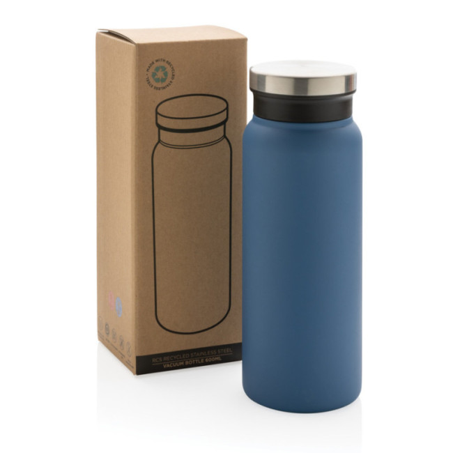 Bouteille isotherme personnalisable inox recyclé RCS 600ml 