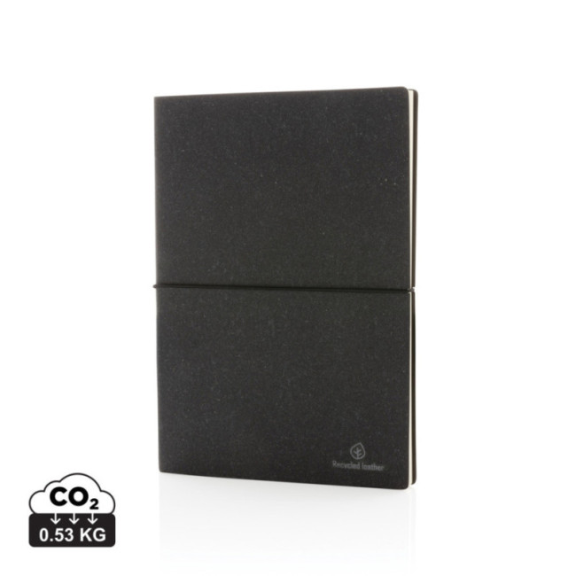 Carnet de notes personnalisé A5 en cuir recyclé 