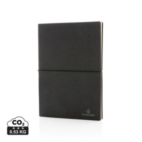 Carnet de notes personnalisé A5 en cuir recyclé 