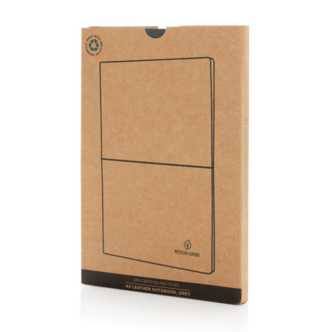Carnet de notes personnalisé A5 en cuir recyclé 
