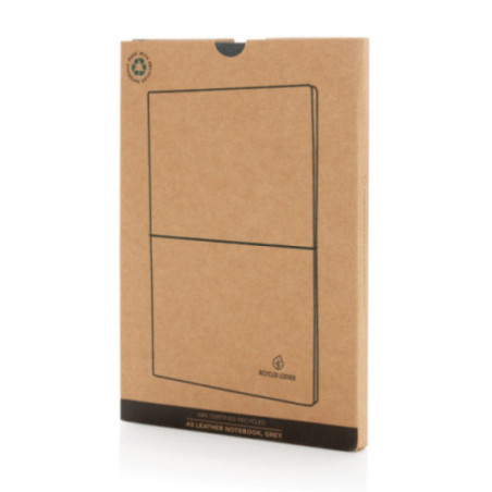 Carnet de notes personnalisé A5 en cuir recyclé 