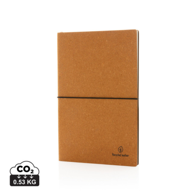 Carnet de notes personnalisé A5 en cuir recyclé 