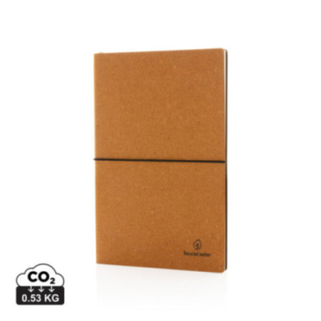 Carnet de notes personnalisé A5 en cuir recyclé 