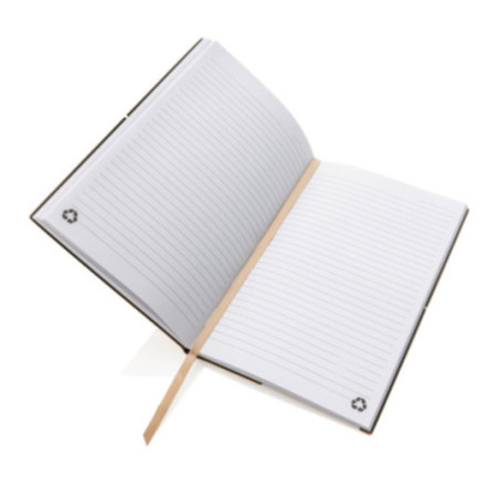Carnet de notes personnalisé A5 en cuir recyclé 
