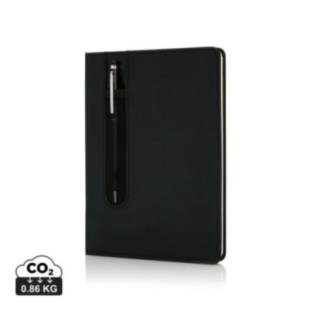 Carnet A5 personnalisé à couverture rigide avec Stylo tactile 