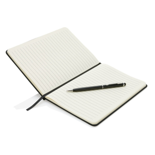 Carnet A5 personnalisé à couverture rigide avec Stylo tactile 