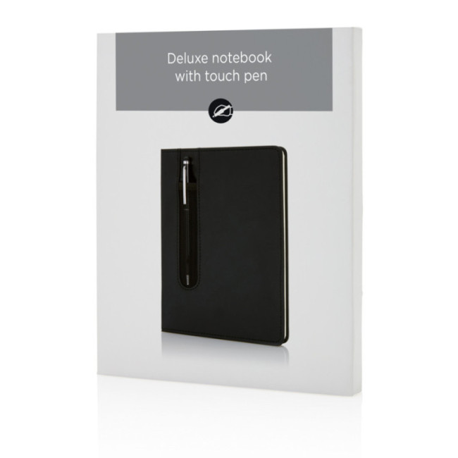 Carnet A5 personnalisé à couverture rigide avec Stylo tactile 