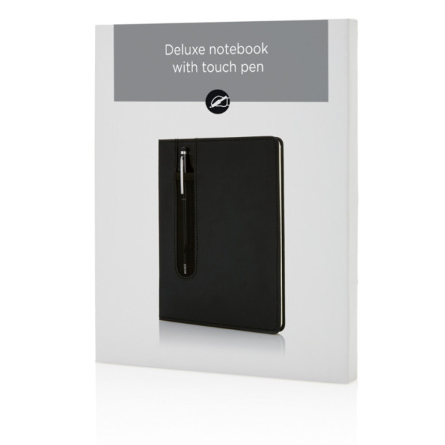 Carnet A5 personnalisé à couverture rigide avec Stylo tactile 