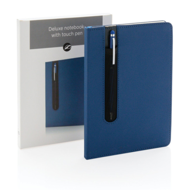 Carnet A5 personnalisé à couverture rigide avec Stylo tactile 