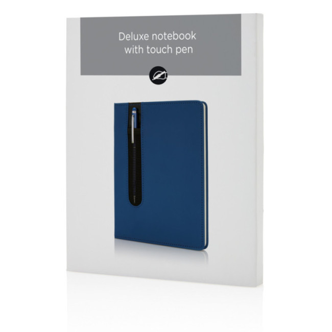 Carnet A5 personnalisé à couverture rigide avec Stylo tactile 