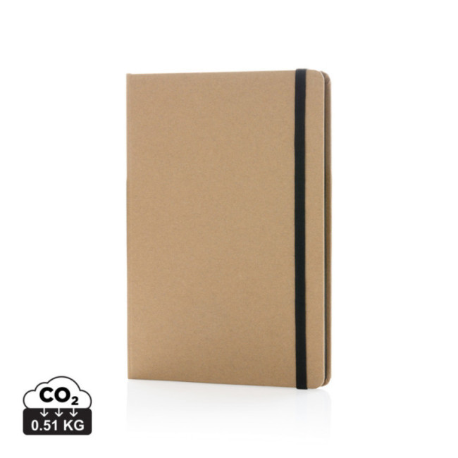 Carnet personnalisé en kraft A5 Tranche colorée 